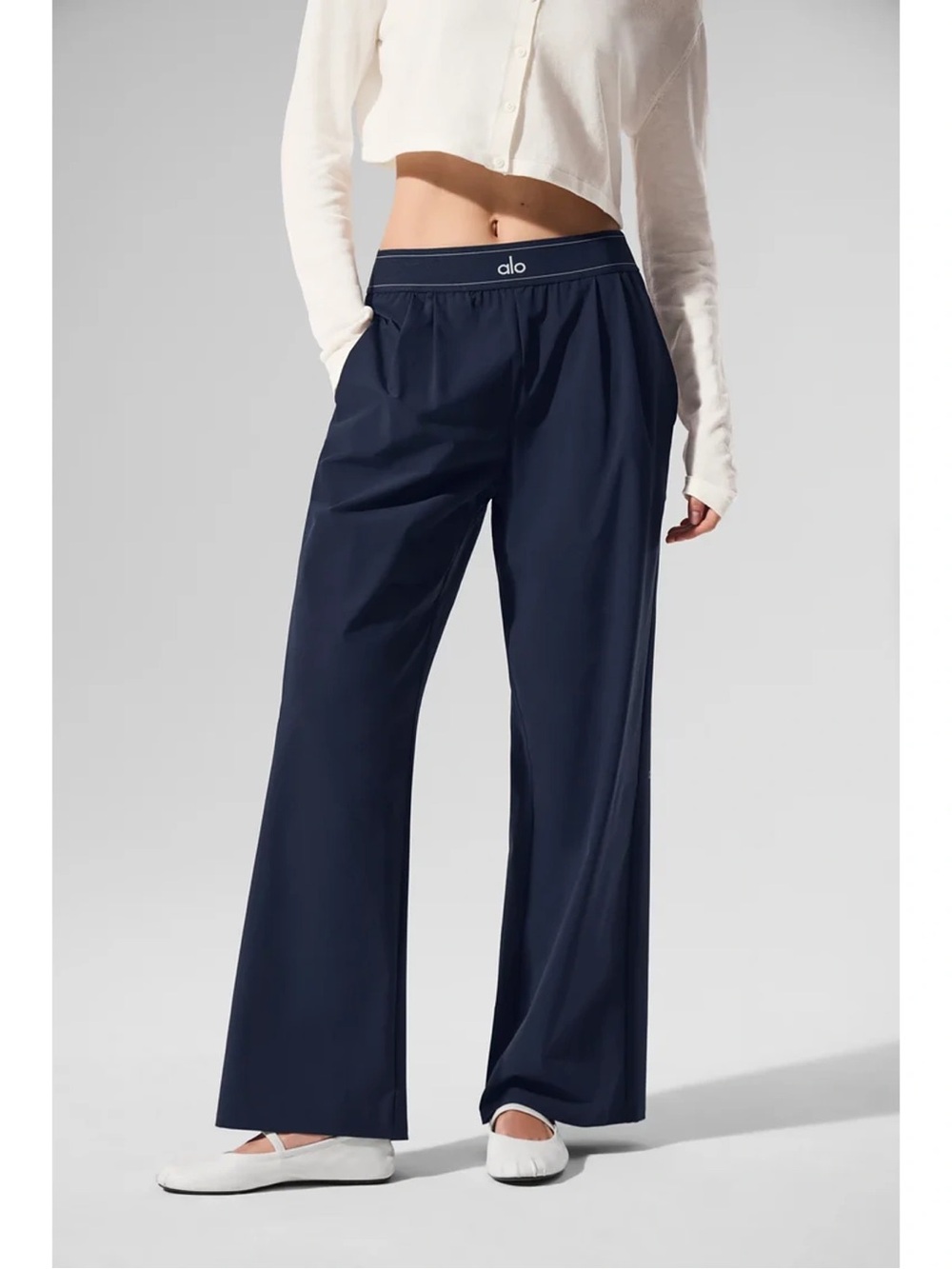Alo Suit Up Trouser Navy (Sizes S-L)